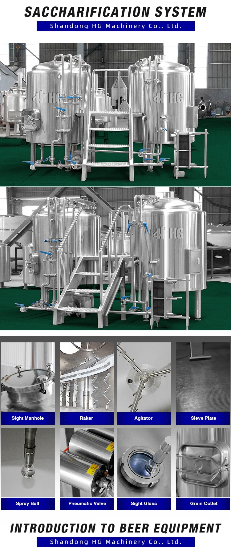 Microbrewery Beer Machines 500L Wine Making Machine Equipment