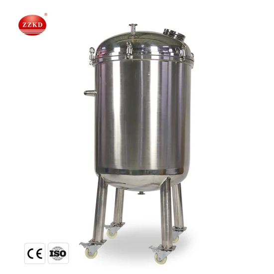 Food Grade Single Dual Three Layer Stainless Steel Tank Jacketed Heating Cooling Water Storage Tank for Wine Beverage